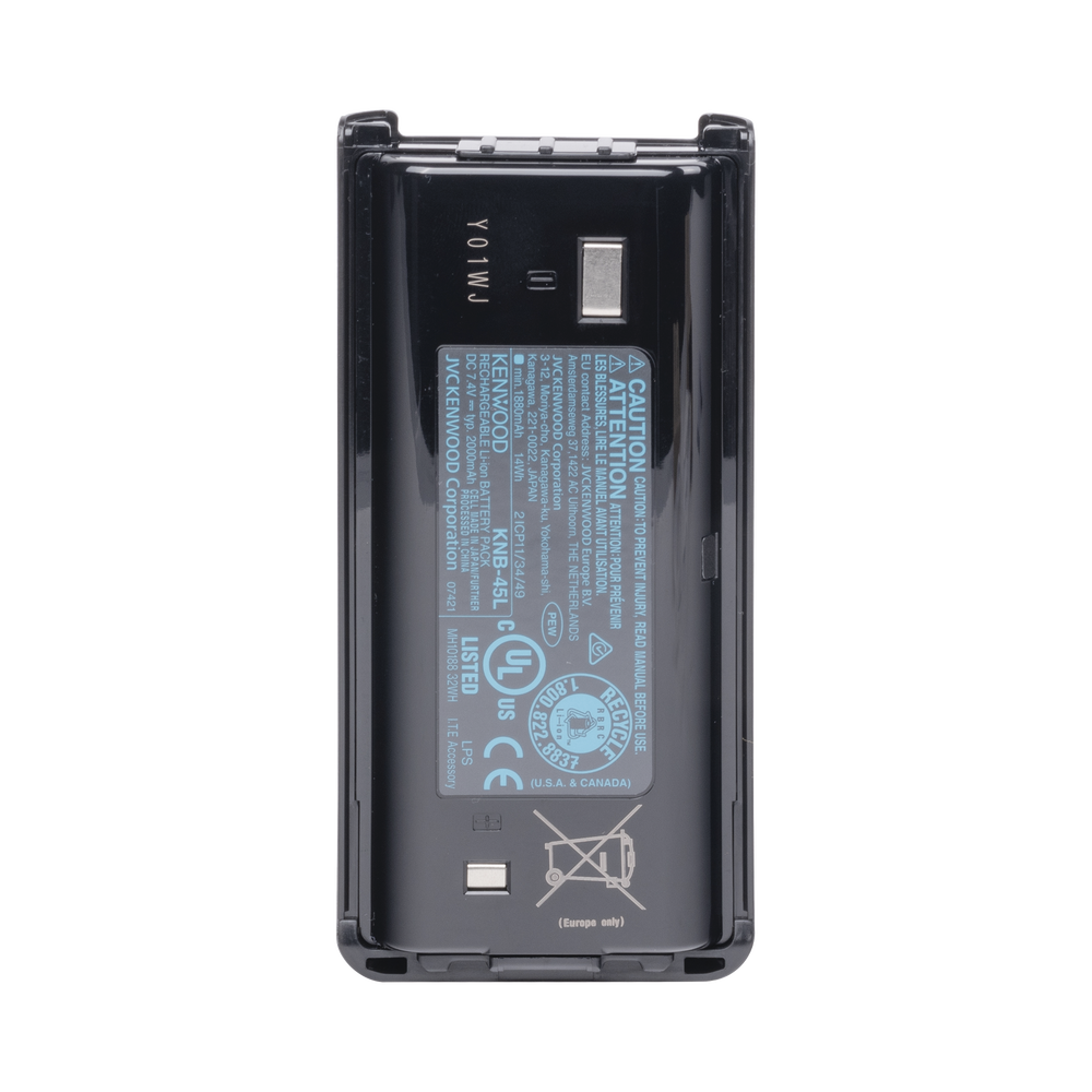 KNB45L Batería Li-lon, 2000 mAh para serie NX-1000, NX-240/340, TK-2402/3402/2312/3312