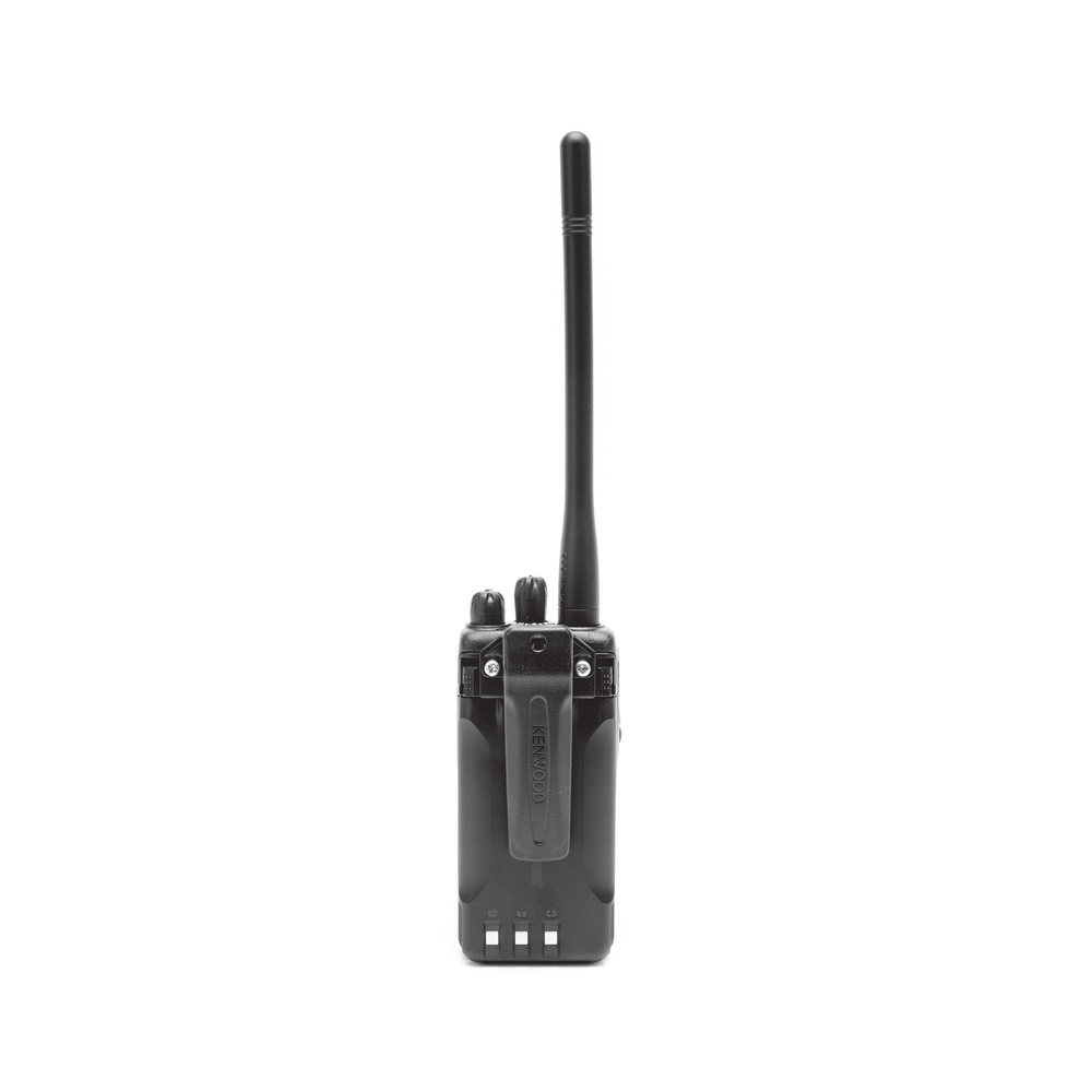 TK-2000-KV2 136-174 MHz, Práctico y Ligero, MIL-STD-810, 16 Canales, DTMF, IP54, VOX, Scan, Incluye antena, batería, cargador y clip