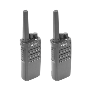 TX500DUO Par de radios TX500 VHF 136-174 MHz con 5 watts de potencia, 16 Canales Preconfigurados.
