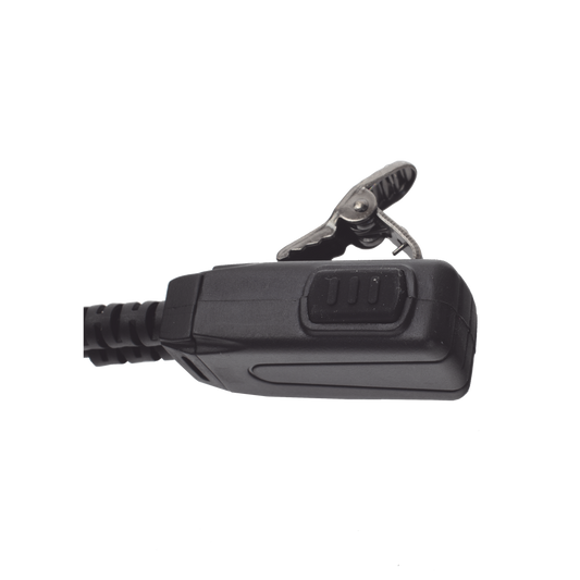 Micrófono - audífono de solapa con tubo acústico transparente para KENWOOD TK3230/3000/3402/3312/3360/3170,NX240/340/220/320/420 con tubo acústico de PU (grado médico)