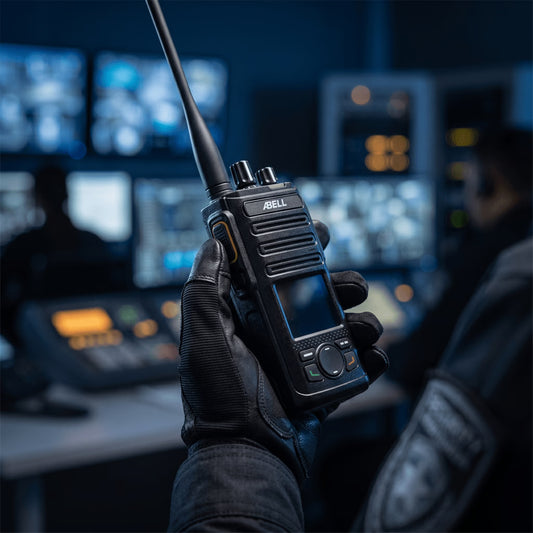 Radio Portátil DMR ABELL A580T-400 / UHF 400-480 MHz / 4W / 256 Canales / 16 Zonas / Pantalla LCD / Cifrado Extremo a Extremo / IP54