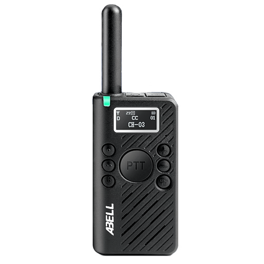 Radio Portátil DMR ABELL X1 Pro / Mini Radio UHF 400-480 MHz / 32 Canales / Cifrado ARC4 / Carga USB-C / OLED / 126 g