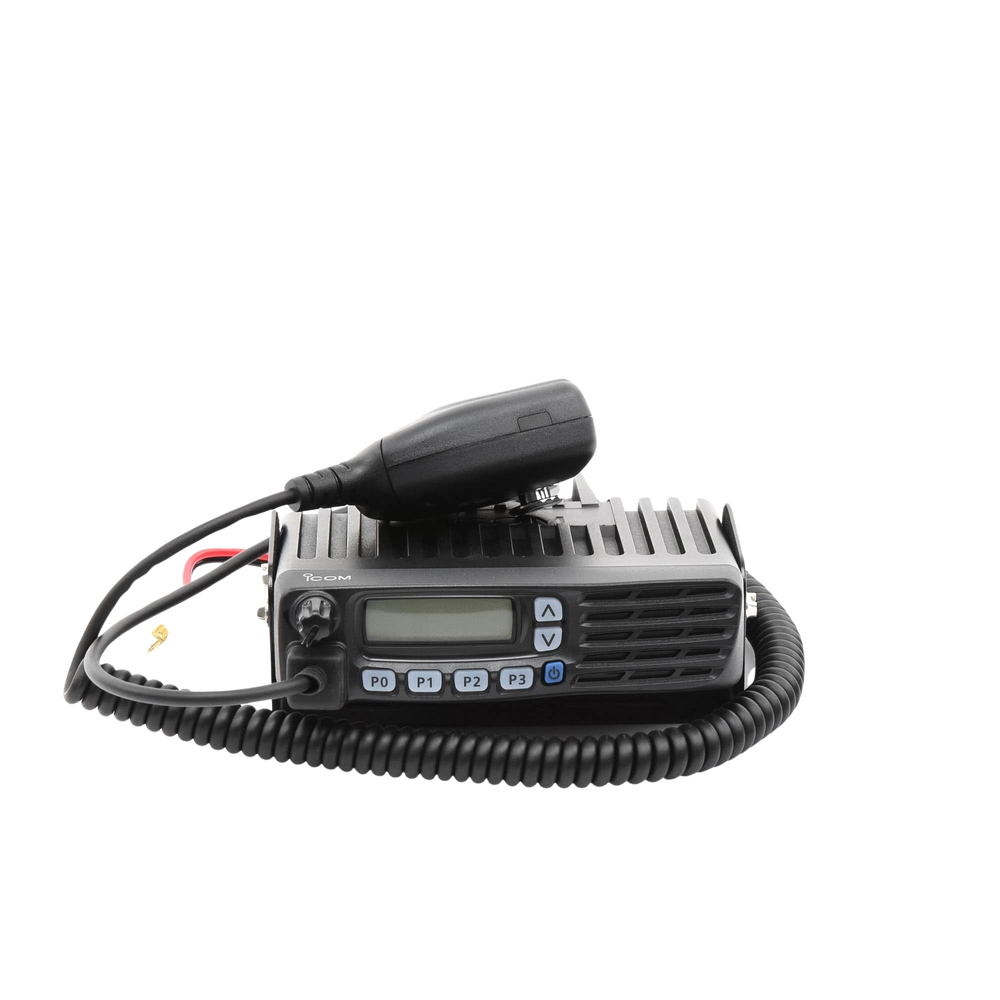 ICF5023H Radio Móvil Analógico en rango de frecuencia 136-174 MHz, 50 W de potencia de RF, 128 canales. Incluye microfono2, cable de alimentación y montaje