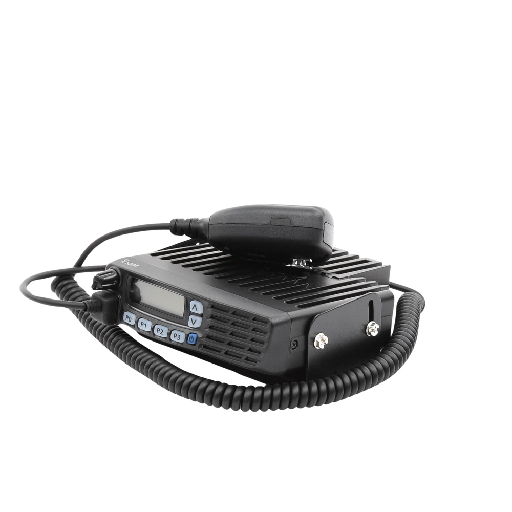 ICF5023H Radio Móvil Analógico en rango de frecuencia 136-174 MHz, 50 W de potencia de RF, 128 canales. Incluye microfono2, cable de alimentación y montaje