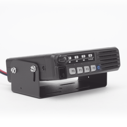 ICOM ICF6013H Radio Móvil Analógico en rango de frecuencia 400-470 MHz, 50 W de potencia de RF. Incluye micrófono, cable de corriente y bracket.