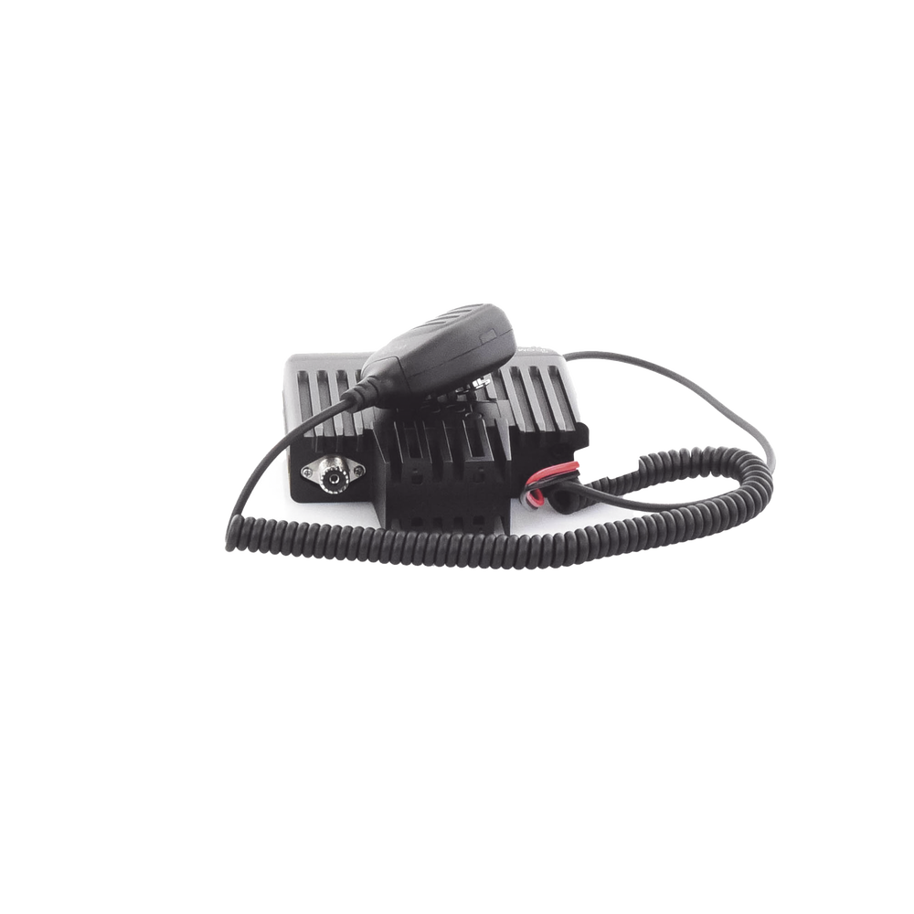 ICF6023H Radio Móvil Analógico en rango de frecuencia 400-470 MHz, 50 W de potencia de RF, 128 canales. Incluye Incluye microfono, cable de alimentación y montaje