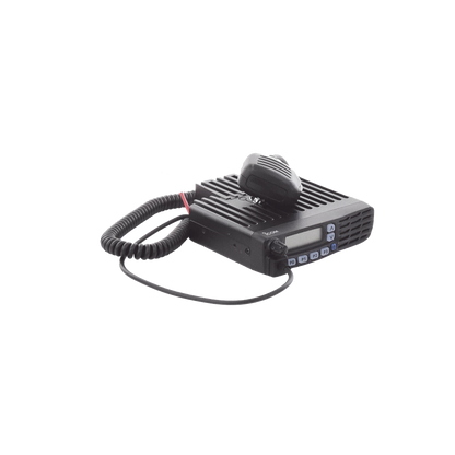 ICF6023H Radio Móvil Analógico en rango de frecuencia 400-470 MHz, 50 W de potencia de RF, 128 canales. Incluye Incluye microfono, cable de alimentación y montaje