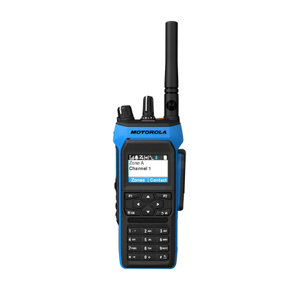 Radio portátil MOTOTRBO R7Ex de dos vías con certificación ATEX