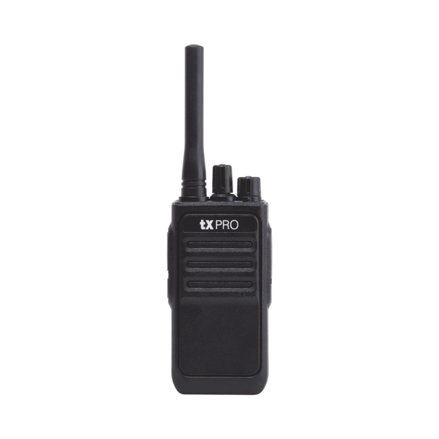 TX-320DUO Par de radios analógicos, listos para utilizarse, operan en UHF 400-470 MHz de 2 watts de potencia. ¡PRECONFIGURADOS!