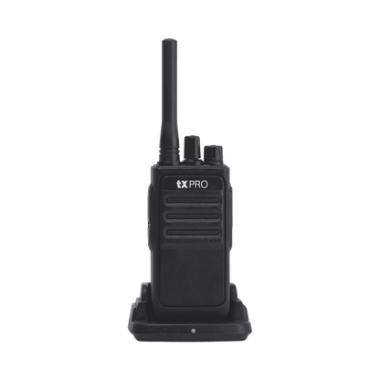 TX-320DUO Par de radios analógicos, listos para utilizarse, operan en UHF 400-470 MHz de 2 watts de potencia. ¡PRECONFIGURADOS!