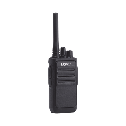 TX-320DUO Par de radios analógicos, listos para utilizarse, operan en UHF 400-470 MHz de 2 watts de potencia. ¡PRECONFIGURADOS!