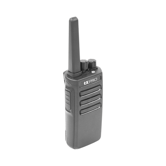 TX600 Radio Portátil UHF, 5W de Potencia, Scrambler de Voz, Alta Cobertura, 400-470 MHz, 16 canales preconfigurados