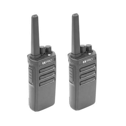 TX600DUO Duo de Radios Portatiles UHF, 5W de Potencia, Scrambler de Voz, Alta Cobertura, 400-470 MHZ