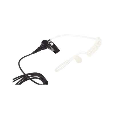 Micrófono - audífono de solapa con tubo acústico transparente para KENWOOD TK3230/3000/3402/3312/3360/3170,NX240/340/220/320/420 con tubo acústico de PU (grado médico)