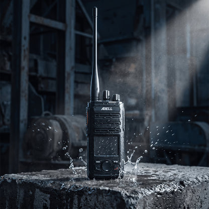 Radio Portátil DMR ABELL A580T-400 / UHF 400-480 MHz / 4W / 256 Canales / 16 Zonas / Pantalla LCD / Cifrado Extremo a Extremo / IP54