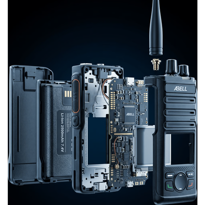 Radio Portátil DMR ABELL A580T-400 / UHF 400-480 MHz / 4W / 256 Canales / 16 Zonas / Pantalla LCD / Cifrado Extremo a Extremo / IP54
