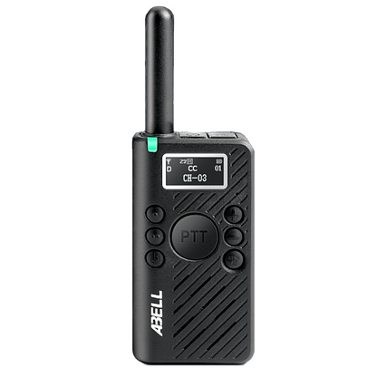 Radio Portátil DMR ABELL X1 Pro / Mini Radio UHF 400-480 MHz / 32 Canales / Cifrado ARC4 / Carga USB-C / OLED / 126 g