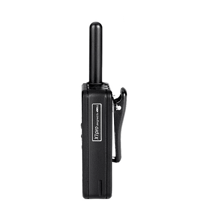 Radio Portátil DMR ABELL X1 Pro / Mini Radio UHF 400-480 MHz / 32 Canales / Cifrado ARC4 / Carga USB-C / OLED / 126 g