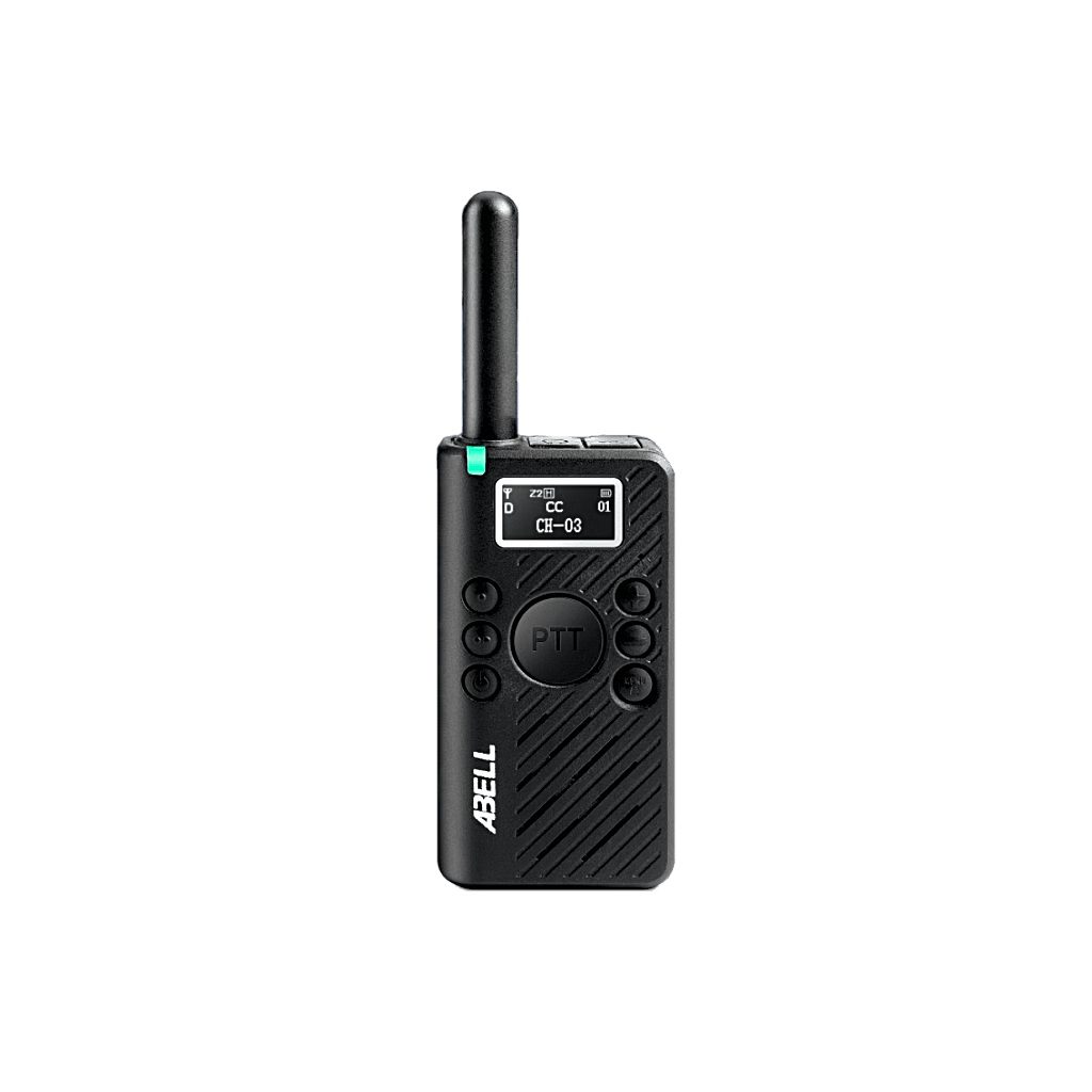 Radio Portátil DMR ABELL X1 Pro / Mini Radio UHF 400-480 MHz / 32 Canales / Cifrado ARC4 / Carga USB-C / OLED / 126 g