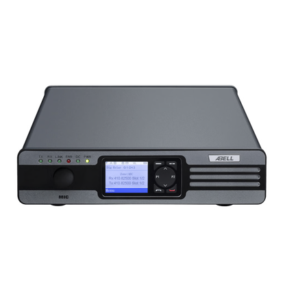 Repetidor DMR ABELL R5020-400 / Monofrecuencia SFR / UHF 400-470 MHz / 20W / 1600 Canales / Pantalla LCD IPS 2.0" / 3.2 kg / Cifrado ARC4 / Alimentación AC-DC Automática